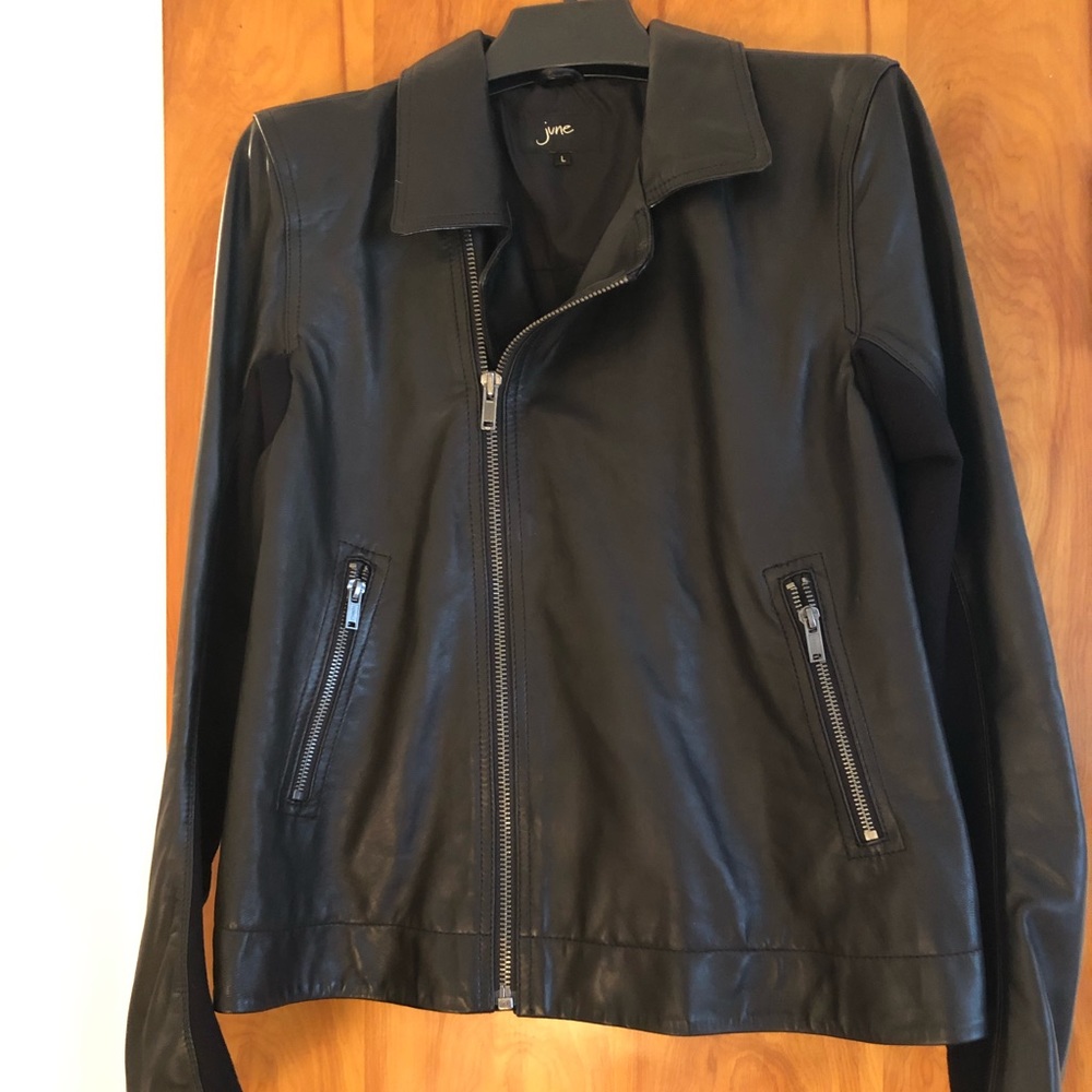 June Moto leather jacket size S